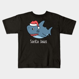 Cute Santa Jaws Funny Santa Claus Shark L:over Gift Kids T-Shirt